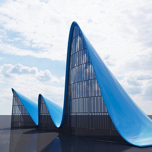 3D Parametric Waveform Pavilion 01 model