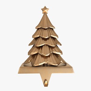 Pine Tree Christmas Stocking Hanger