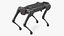 Dirty Robot Dog Aliengo Rigged for Cinema 4D