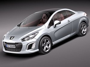 3d peugeot 308 cc convertible