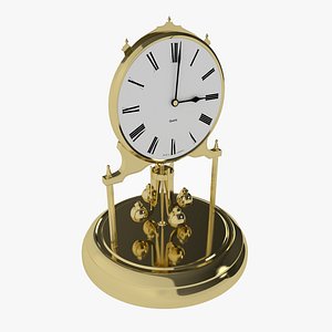 antique clock 3d obj