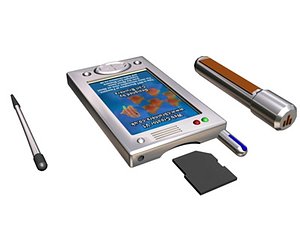3d model pda prototype stylus