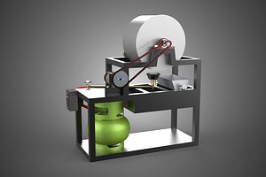 AUTOMATIC ROTARY DRUM ROASTER COFFEE BEAN MACHINE LPG GAS BURNER