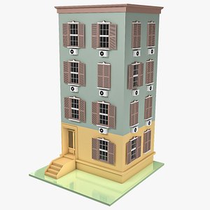 3D model Building Lowpoly