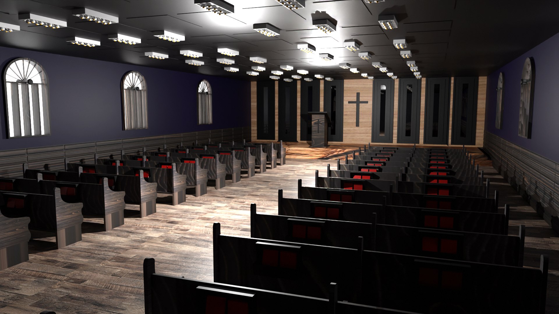 3D Model Church Interior - TurboSquid 2178887