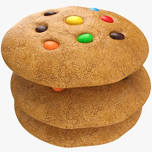 cookie modeled 3D