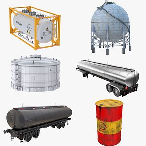 Oil Storage Tanks Collection 4