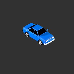 3D model Lowpoly Car