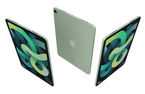 3D model Apple iPad Air 4 2020 All Colors Low Poly