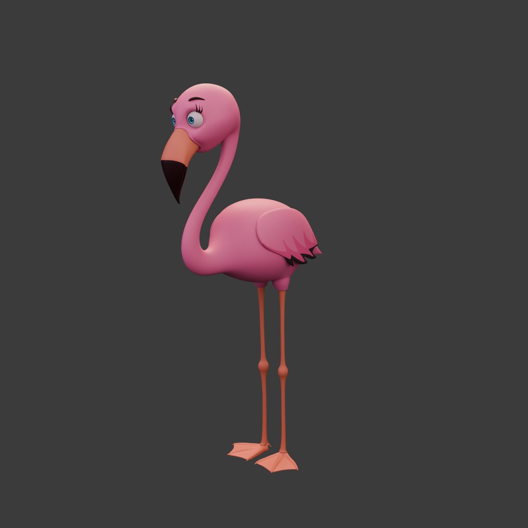 Flamingo cartoon 02 3D model https://p.turbosquid.com/ts-thumb/nu/9mq68w/Ln/09/png/1736504019/1920x1080/fit_q87/beecedd253ac1c7dcc14a9667f9221fa54e42f1a/09.jpg
