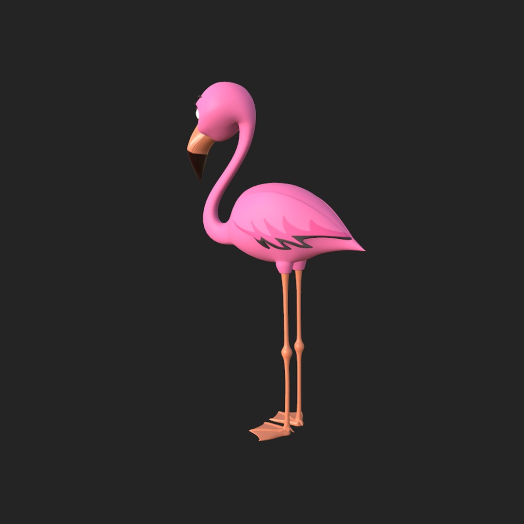 Flamingo cartoon 02 3D model https://p.turbosquid.com/ts-thumb/nu/9mq68w/gT/03/png/1736504007/1920x1080/fit_q87/e9425fd4965862c84c758092f3554c129de10e53/03.jpg