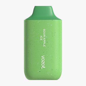 Vozol Star 6000 Sour Apple Ice - 3D Model PBR 4K Low-poly 3D model model