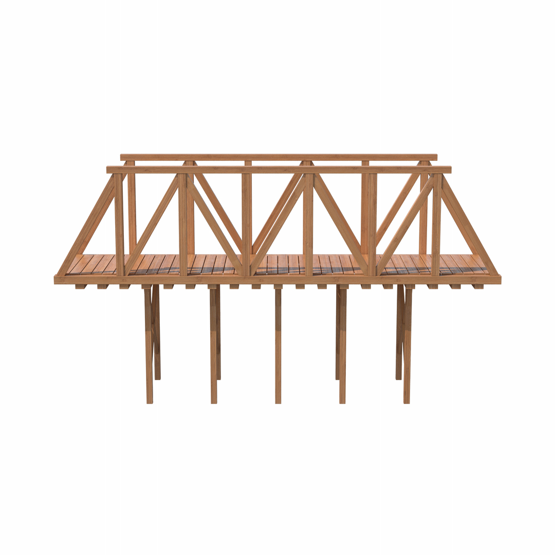 Wooden Bridge 3D Model - TurboSquid 2057455