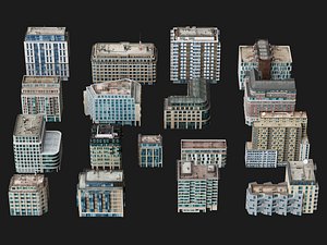 Modern City Buildings Pack 3D model