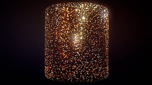 3D Gold Glitter Substance PBR material and textures
