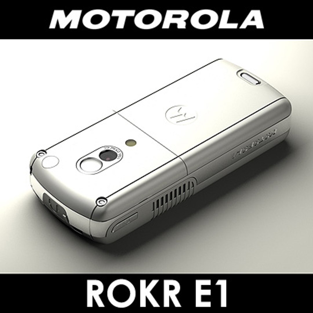 motorola e1 rokr cell phone 3d obj
