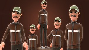 3D toon man - cartoon model