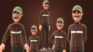 RIGGED TOON MAN - CARTOON BAD MAN