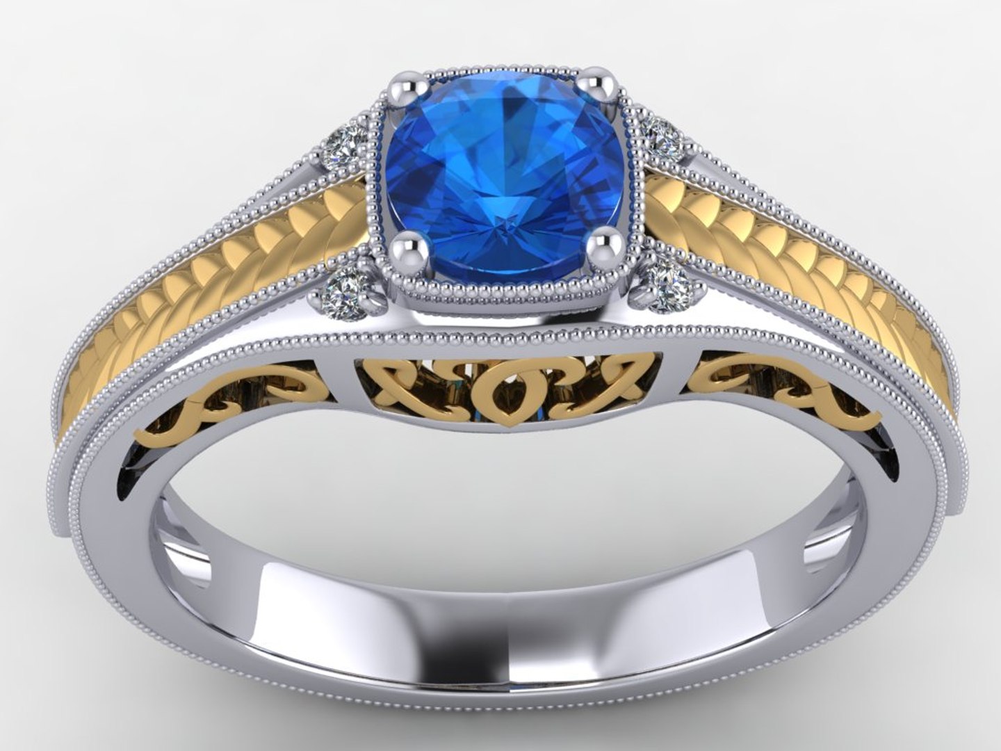 engagement ring 3d 3dm