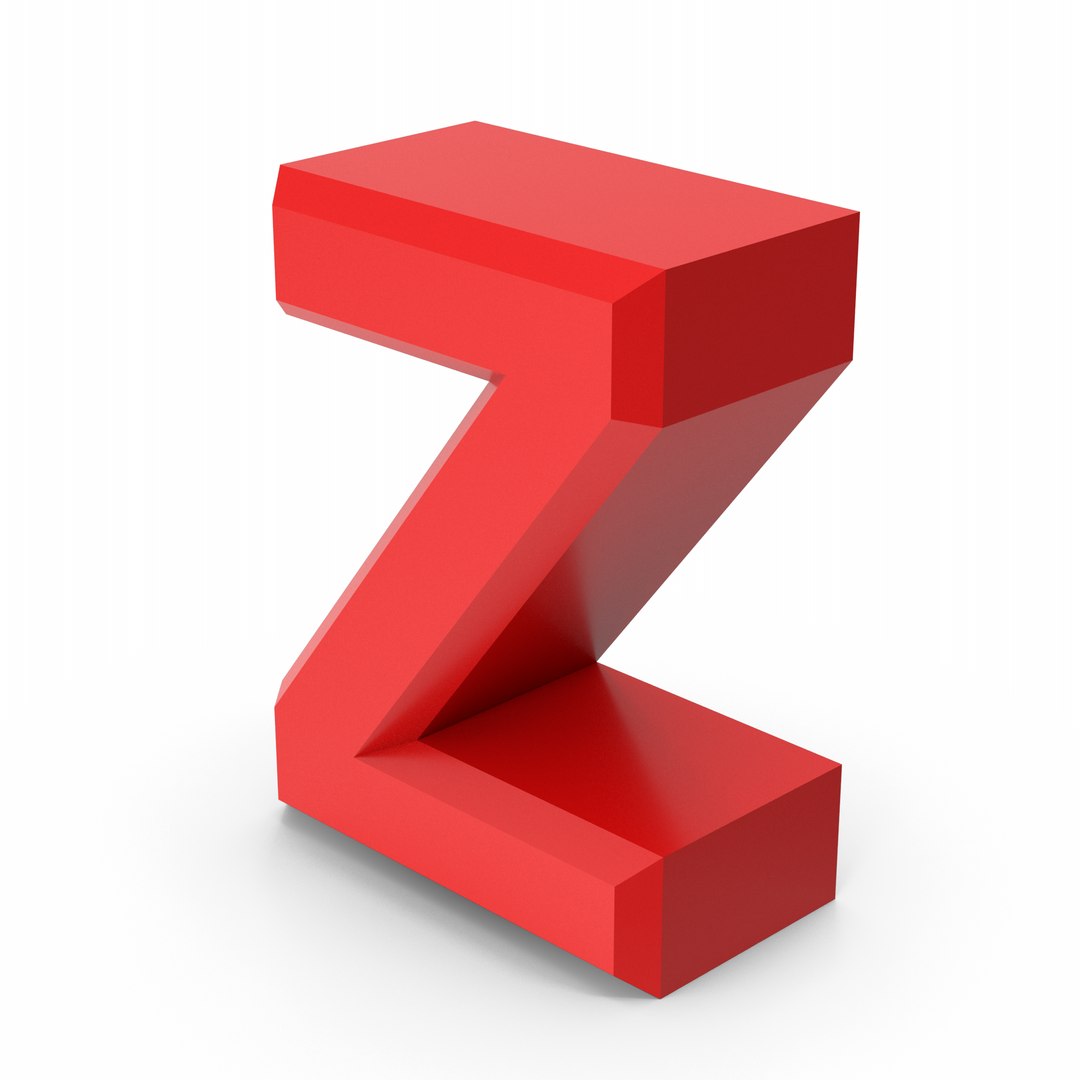 Red Letter Z Model - TurboSquid 2272833