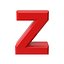 Letra Z roja