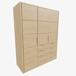 Solid Oak Wardrobe 03