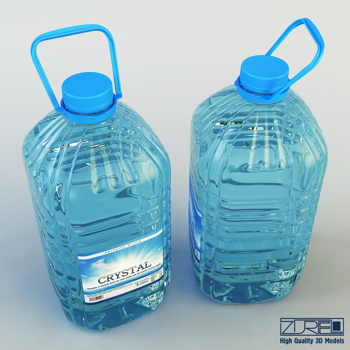 water bottle 5 liter 3d model