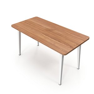 3D Modern Office Workstation Table Model model