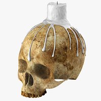 Skull Candle Holder