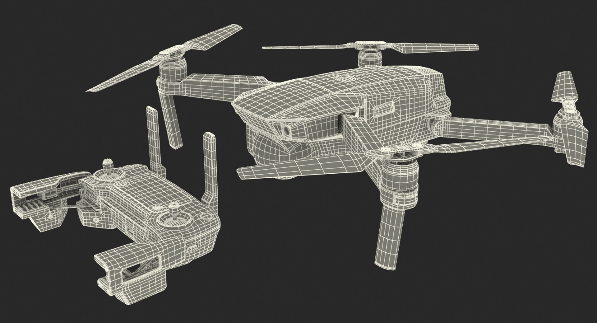 Dji mavic pro quadcopter 3D model - TurboSquid 1190652