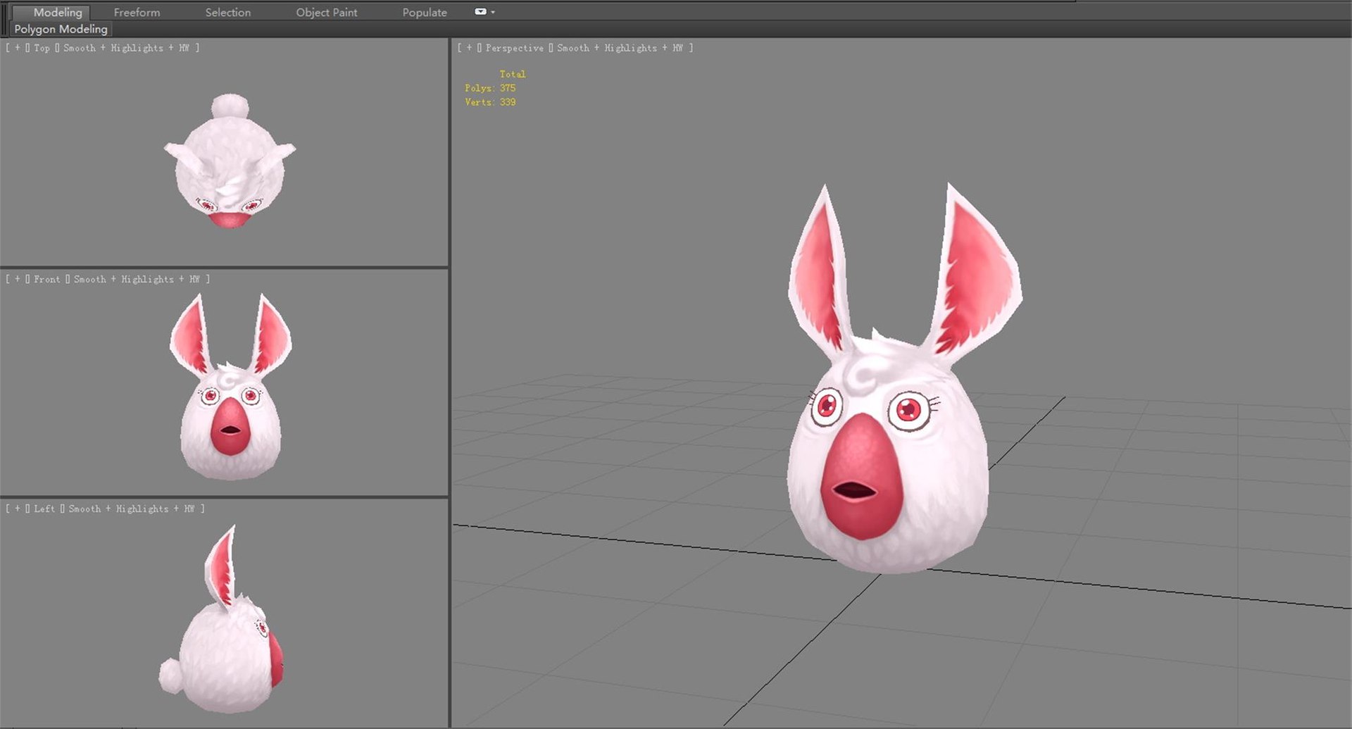 3D Cartoon Chicken Head Bunny Monster - TurboSquid 2267853
