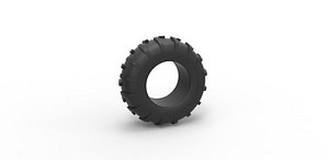 Diecast offroad tire 36 Scale 1 to 25 model