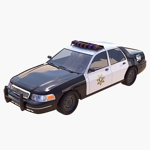 police car model