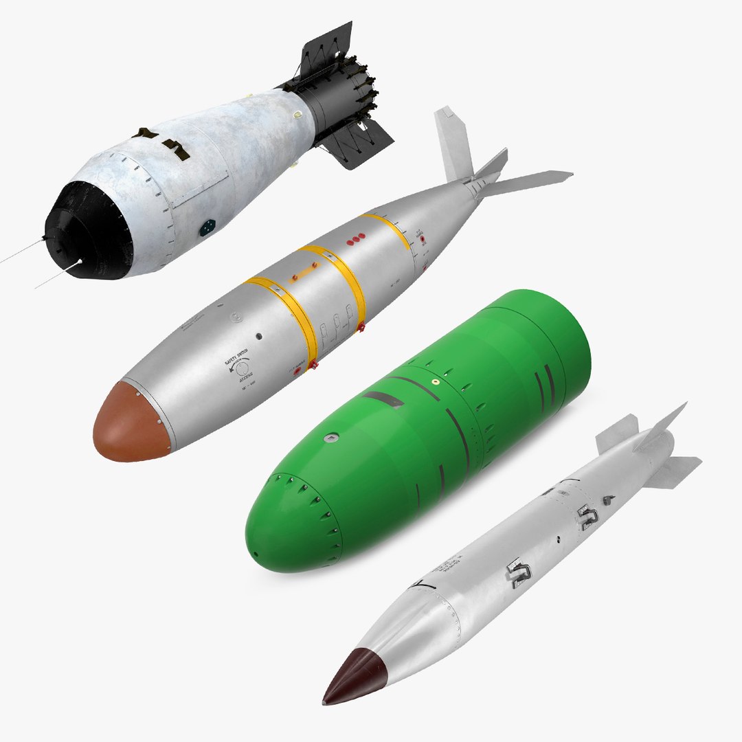 Nuclear Bombs Collection 2 3D model preview