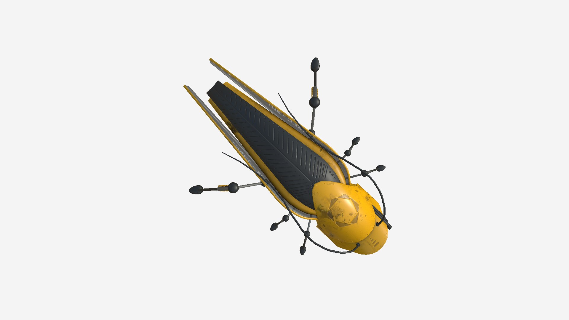 3D model Insect Robot F06 Yellow - SciFi Character Design https://p.turbosquid.com/ts-thumb/nu/pP7itq/JI/r62/png/1649171507/1920x1080/fit_q87/f36d876c2eba31d964cb3ef4732f343b6e68ce9a/r62.jpg