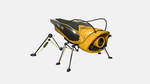 3D model Insect Robot F06 Yellow - SciFi Character Design