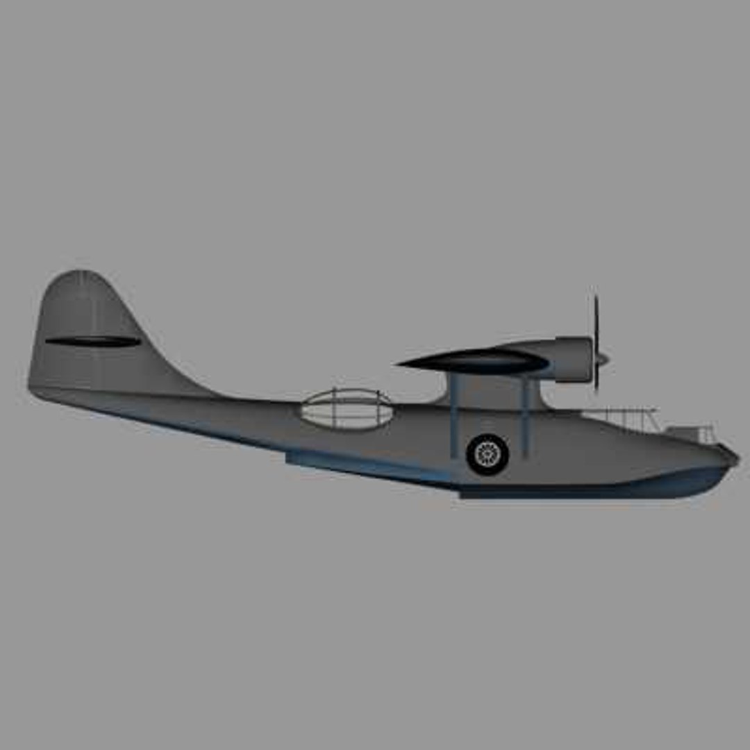 3d Model Plane Bomber Catalina