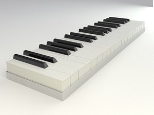 3d keyboard model