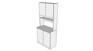 Coffee Station Storage Cabinet