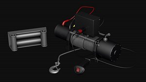 3D Electric car winch