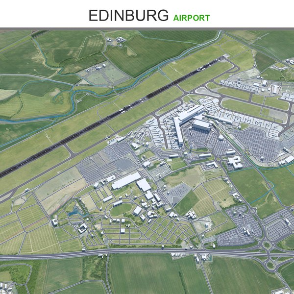 Edinburgh Airport 3D model TurboSquid 2005138
