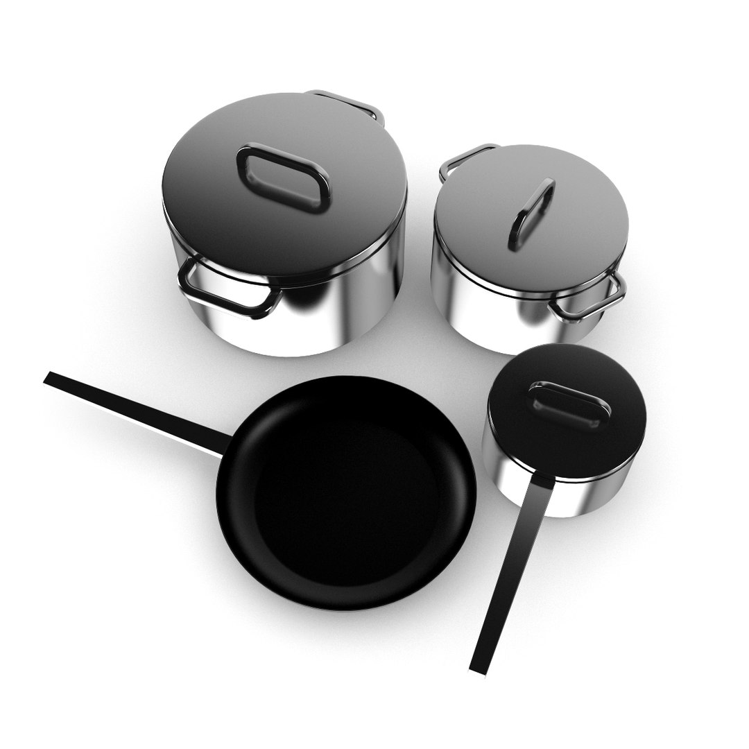 3d model cook set