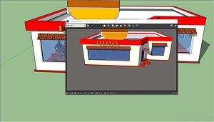 3D model burger