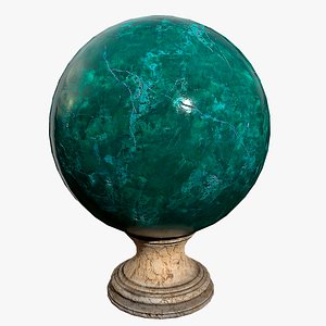 Fortune teller Green Crystal Ball 3D model