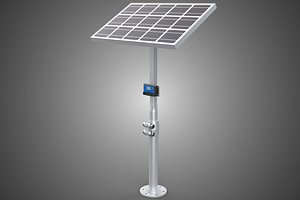 3D MOUNTED POLE STAND SOLAR CELL PANEL CONTROLLER CHARGE REGULATOR