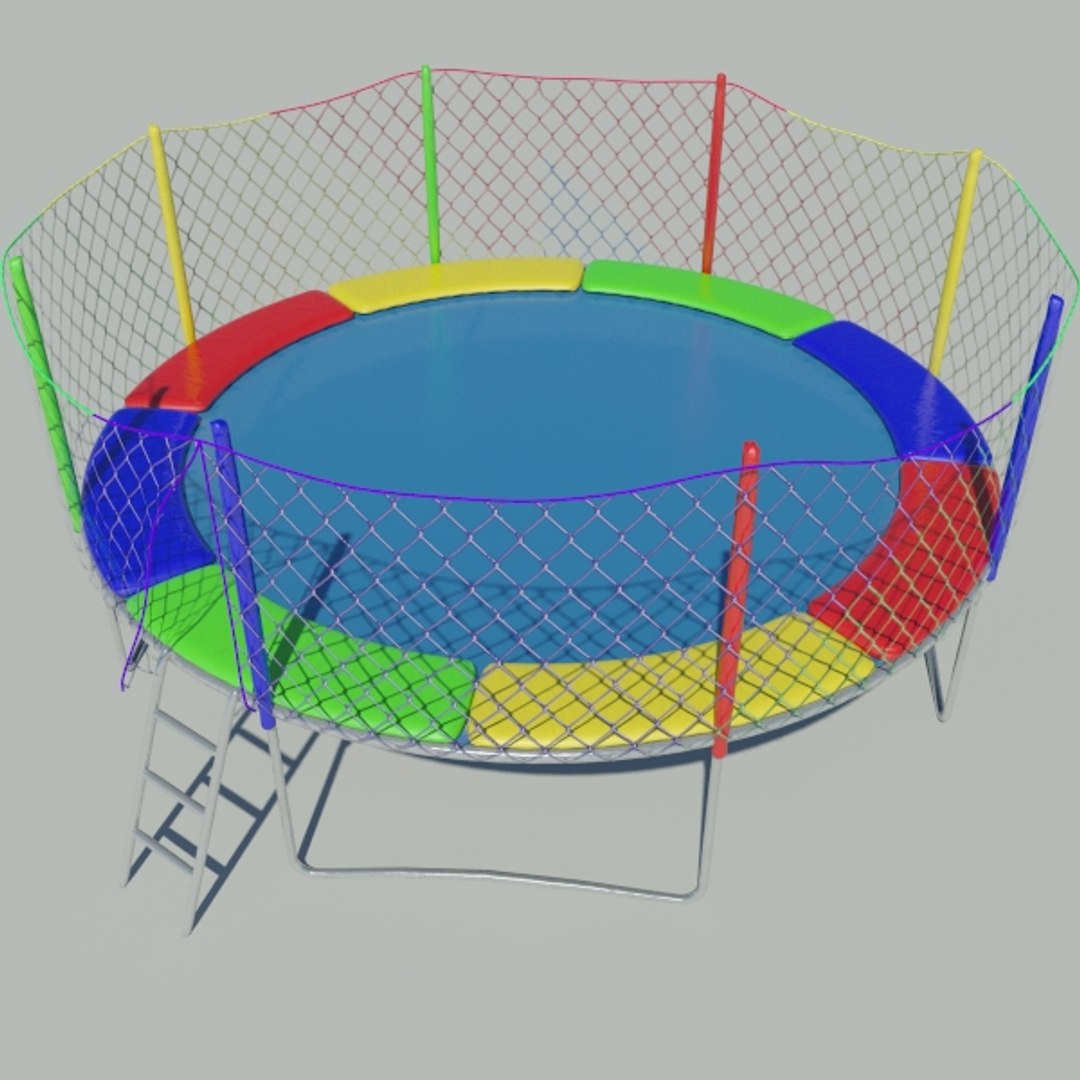 3dsmax trampoline safety net