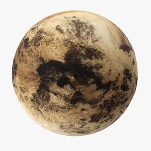 3d model pluto planet space