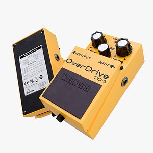3D model Overdrive Guitar Effect Pedal