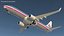 American Airlines Boeing 737-900 ER with Cabin and Doors 3D model
