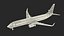 American Airlines Boeing 737-900 ER with Cabin and Doors 3D model